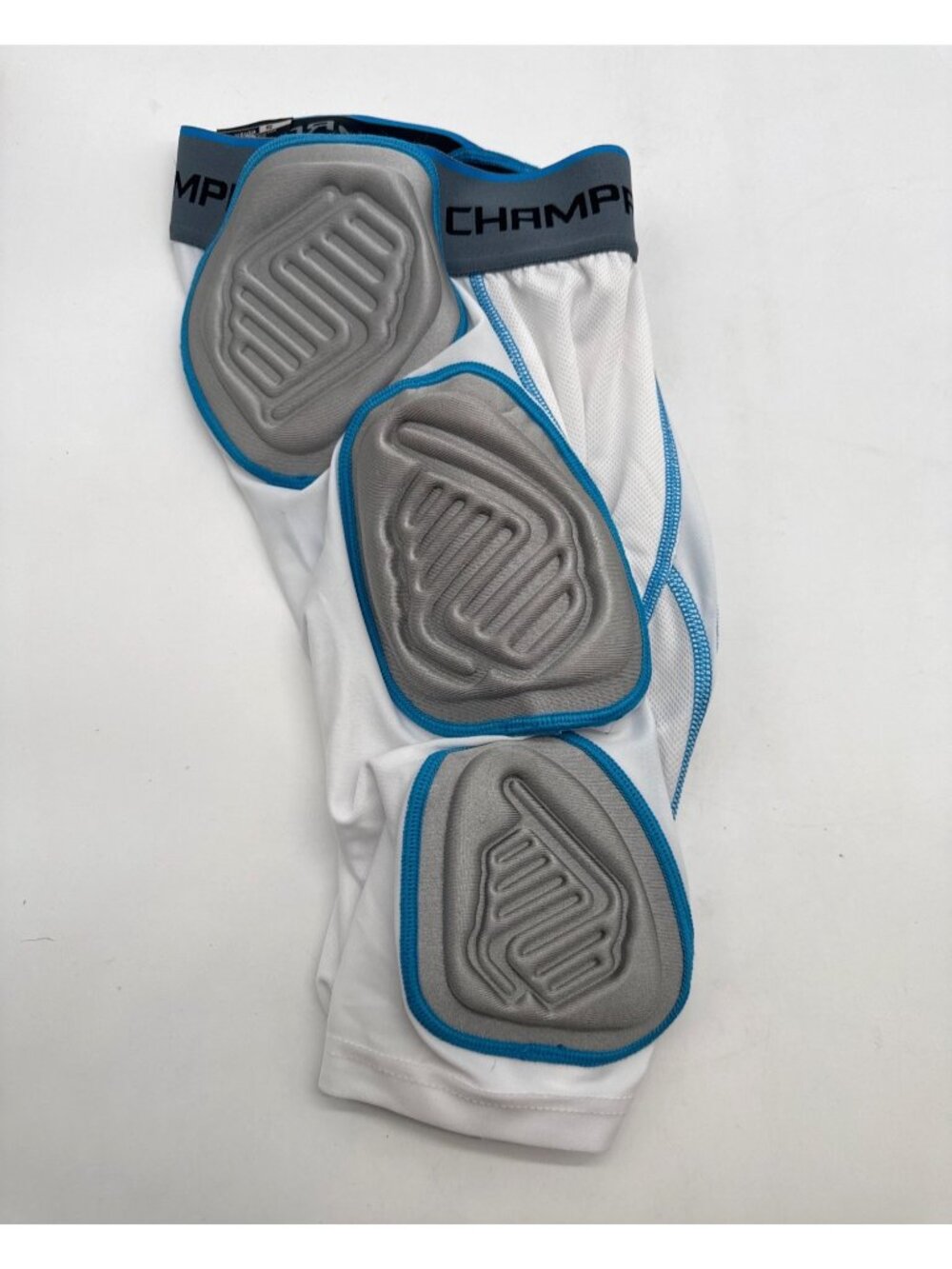 Champro Youth Padded Compression Shorts With Integrated Hip & Thigh Pads White/B